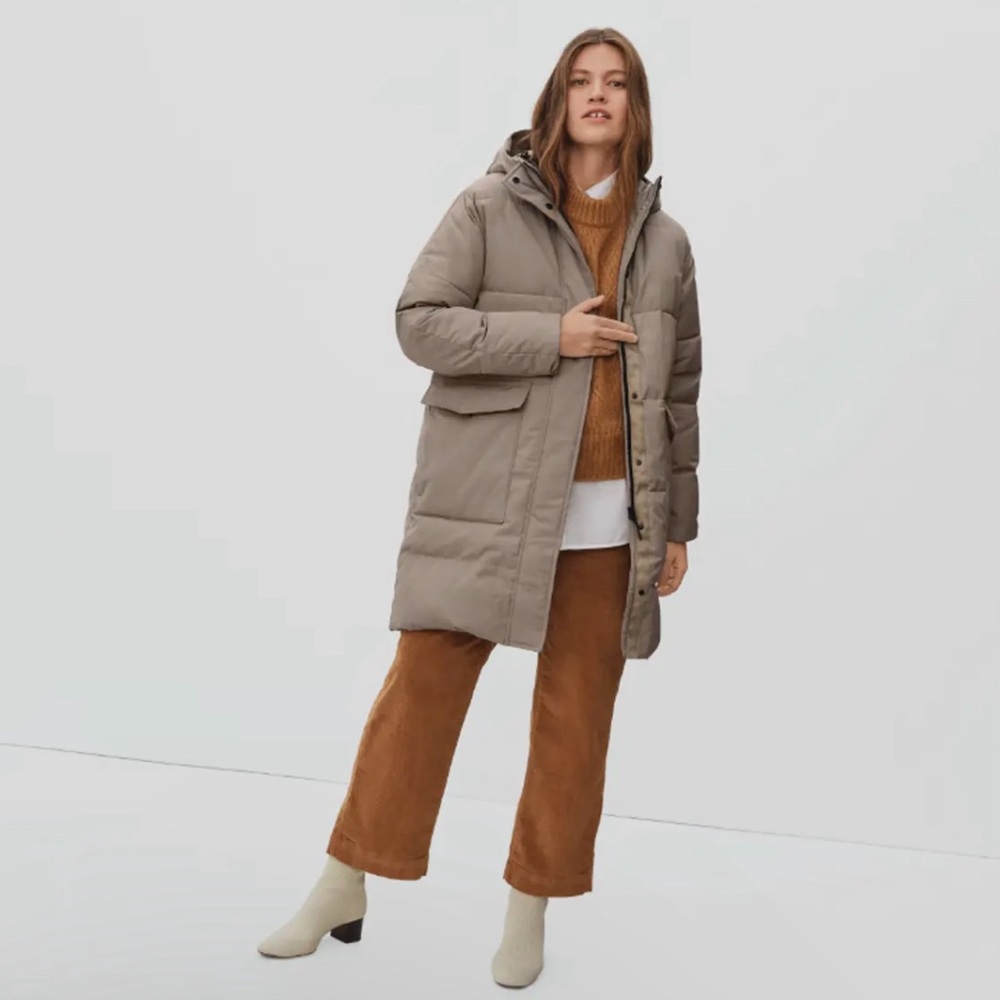 Everlane Womens The ReNew Long Puffer Coat